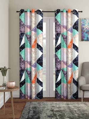 White Polycotton Curtains 1