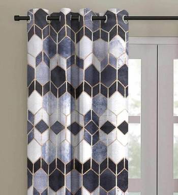 Black Polycotton Curtains 3
