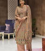 Multicolor digital print viscose salwar