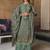 Turquoise digital print viscose salwar