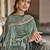 Turquoise digital print viscose salwar