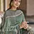 Turquoise digital print viscose salwar