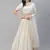 SHUBHKALA off-white georgette embroidered   Choli Blouse with   Lehenga Ghagra with    Dupatta