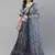 SHUBHKALA grey georgette embroidered   Choli Blouse with   Lehenga Ghagra with    Dupatta