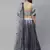 SHUBHKALA grey georgette embroidered   Choli Blouse with   Lehenga Ghagra with    Dupatta