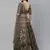 SHUBHKALA olive georgette embroidered   Choli Blouse with   Lehenga Ghagra with    Dupatta