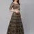 SHUBHKALA olive georgette embroidered   Choli Blouse with   Lehenga Ghagra with    Dupatta