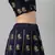 SHUBHKALA NAVY BLUE EMBROIDERED SILK SEMI STITCHED LEHENGA