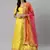 SHUBHKALA Yellow Heavy Embroidered Work UNSTITCHED LEHENGA Choli WITH BLOUSE