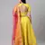 SHUBHKALA Yellow Heavy Embroidered Work UNSTITCHED LEHENGA Choli WITH BLOUSE