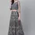 SHUBHKALA GREY EMBROIDERED NET SEMI STITCHED LEHENGA