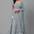 SHUBHKALA SKY-BLUE SEQUENCE embroidered GEORGET SEMI STITCHED LEHENGA