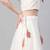 SHUBHKALA WHITE THREAD embroidered GEORGETTE SEMI STITCHED LEHENGA WITH KOTI