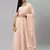 SHUBHKALA PEACH EMBROIDERED GEORGETTE SILK SEMI STITCHED LEHENGA WITH DUPATTA