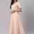 SHUBHKALA PEACH EMBROIDERED GEORGETTE SILK SEMI STITCHED LEHENGA WITH DUPATTA