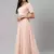 SHUBHKALA PEACH EMBROIDERED GEORGETTE SILK SEMI STITCHED LEHENGA WITH DUPATTA