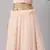 SHUBHKALA PEACH EMBROIDERED GEORGETTE SILK SEMI STITCHED LEHENGA WITH DUPATTA