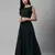 SHUBHKALA dark-green georgette embroidered   Choli Blouse with   Lehenga Ghagra with    Dupatta