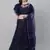 SHUBHKALA navy-blue net embroidered   Choli Blouse with   Lehenga Ghagra with    Dupatta