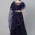 SHUBHKALA navy-blue net embroidered   Choli Blouse with   Lehenga Ghagra with    Dupatta