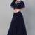 SHUBHKALA navy-blue net embroidered   Choli Blouse with   Lehenga Ghagra with    Dupatta