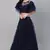 SHUBHKALA navy-blue net embroidered   Choli Blouse with   Lehenga Ghagra with    Dupatta
