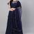 SHUBHKALA navy-blue net embroidered   Choli Blouse with   Lehenga Ghagra with    Dupatta