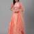 SHUBHKALA orange net embroidered   Choli Blouse with   Lehenga Ghagra with    Dupatta