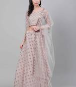 SHUBHKALA purple net embroidered   Choli Blouse with   Lehenga Ghagra with    Dupatta