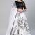 SHUBHKALA white organza embroidered   Choli Blouse with   Lehenga Ghagra with    Dupatta