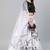 SHUBHKALA white organza embroidered   Choli Blouse with   Lehenga Ghagra with    Dupatta