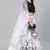 SHUBHKALA white organza embroidered   Choli Blouse with   Lehenga Ghagra with    Dupatta