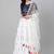           BHKALA white cotton embroidered   Choli Blouse with   Lehenga Ghagra with    Dupatta