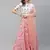 SHUBHKALA pink crepe printed   Choli Blouse with   Lehenga Ghagra with    Dupatta