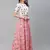 SHUBHKALA pink crepe printed   Choli Blouse with   Lehenga Ghagra with    Dupatta
