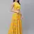 SHUBHKALA yellow crepe printed   Choli Blouse with   Lehenga Ghagra with    Dupatta