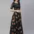SHUBHKALA black crepe printed   Choli Blouse with   Lehenga Ghagra with    Dupatta