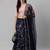 SHUBHKALA navy-blue art_silk embroidered   Choli Blouse with   Lehenga Ghagra with    Dupatta