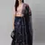 SHUBHKALA navy-blue art_silk embroidered   Choli Blouse with   Lehenga Ghagra with    Dupatta