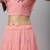 SHUBHKALA pink georgette embroidered   Choli Blouse with   Lehenga Ghagra with    Dupatta