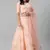 SHUBHKALA peach net embroidered   Choli Blouse with   Lehenga Ghagra with    Dupatta