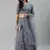 SHUBHKALA grey net embroidered   Choli Blouse with   Lehenga Ghagra with    Dupatta