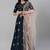SHUBHKALA teal-blue georgette embroidered   Choli Blouse with   Lehenga Ghagra with    Dupatta