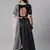 SHUBHKALA dark-blue georgette brasso   Choli Blouse with   Lehenga Ghagra with    Dupatta
