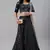 SHUBHKALA dark-blue georgette brasso   Choli Blouse with   Lehenga Ghagra with    Dupatta