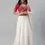 SHUBHKALA white georgette brasso   Choli Blouse with   Lehenga Ghagra with    Dupatta