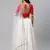 SHUBHKALA white georgette brasso   Choli Blouse with   Lehenga Ghagra with    Dupatta