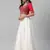 SHUBHKALA white georgette brasso   Choli Blouse with   Lehenga Ghagra with    Dupatta
