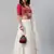 SHUBHKALA white georgette brasso   Choli Blouse with   Lehenga Ghagra with    Dupatta