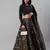 SHUBHKALA black silk printed   Choli Blouse with   Lehenga Ghagra with    Dupatta